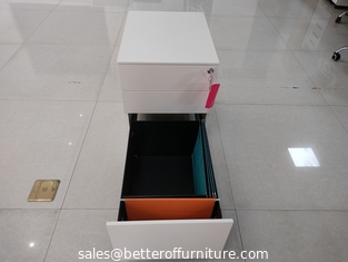 China Two Drawer One Box Office Furniture Steel Mobile Pedestal Cabinet With Center Lock supplier