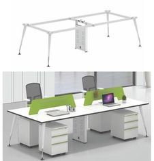 China 4 person use bowl shape staff workstation desk office desk 1200x600 1400x700mm supplier