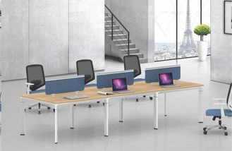 China Modular design  30x80mm steel tube 6  person staff workstation desk office furniture supplier