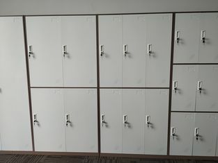 China 4 Door Steel Locker H1850XW900XD400mm Metal Furniture Wardrobe Storage Cabinet supplier