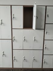 China 9 Door Steel Clothes Storage Wardrobe Locker white  color H1850XW900XD400MM supplier