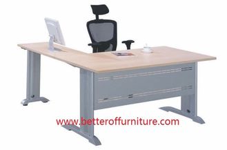 China L shape support office desk leg hospital office use with MDF wooden top supplier