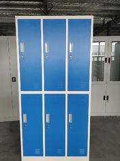 China Durable Storage Furniture Gym Locker/Staff Locker/Steel Locker Blue and gray color 6 door supplier