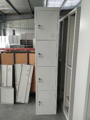 China Vertical single one row four door Gym Locker/Staff Locker H1850XW380XD450MM light gray supplier