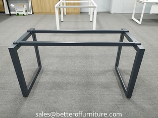 China Office Desk Steel Frame Hl1200XW600XH725 Dark Gray Color Customized Size Support supplier