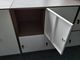 Low height 4 doors metal locker storage clothes wardrobe cabinet light gray supplier