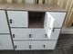 KD structure 9 door metal clothes locker furniture  white coffee color supplier