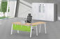 A3060 leg L shape office furniture desk with wooden top and cabinet supplier