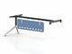 L shape office manager desk special steel leg with wooden top supplier