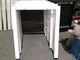 L shape office table with side wooden cabinet melamine desk top supplier