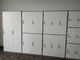 Staff 3 Door Steel Locker H1850XW900XD400mm Metal Furniture Wardrobe Storage Cabinet supplier