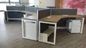 Modular Steel &amp;Wooden Office Furniture Workstations Partion Desks L2400XW1200XH750mm supplier