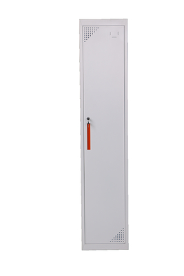 China Employee used   single door steel locker H1850XW390XD500mm White/greyblue color available supplier