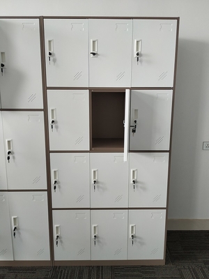 China KD structure 12 door metal privacy locker two tone color H1850XW900XD400mm supplier