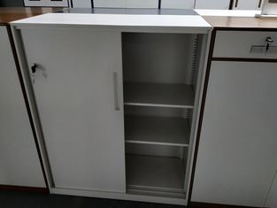 China Sliding steel door A4 F4 letter legal  file storage cabinet gray/brown color available supplier