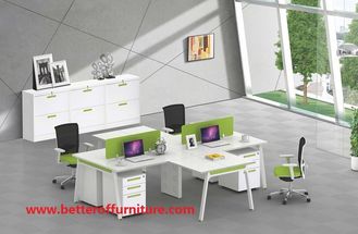 China Full set A3060 steel tube 4 person office table furniture 2-2 face to face to site divider space supplier