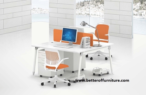 China Modern open Staff Melamine top Two Person Workstations Office Desk supplier