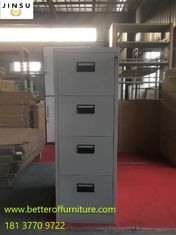 China 2/3/4 drawer Steel Filing Safe Cabinets gray coloe plastic handle anti-tilt device supplier