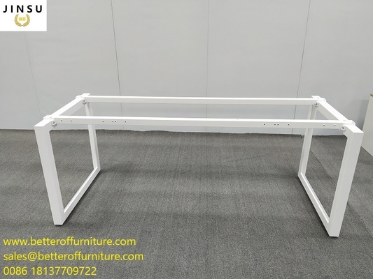 China Office Desk Steel Frame Wooden Top Combination Office Workstation OEM design supplier