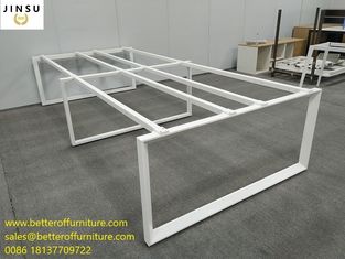 China Module Design 4 Person Division Office Table Face To Face Steel Office Workstation White Color supplier