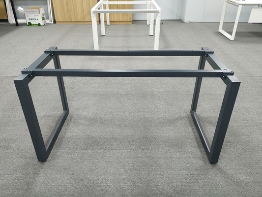 China Office Desk Steel Frame Hl1200XW600XH725 Dark Gray Color Customized Size Support supplier