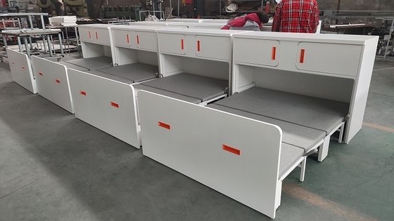 China Student Use Rest Steel Cabinet With Folding Bed white color No need assembly supplier