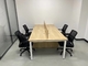 4/6/8 Person Office Desk  L/Directly Line/U Shape Steel And Wooden Table supplier