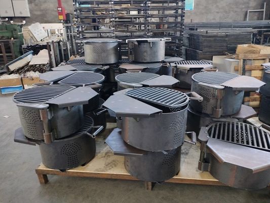 Rotating Wash Tub Style Barbecue Grill For Outdoor Fireplace Equipment supplier