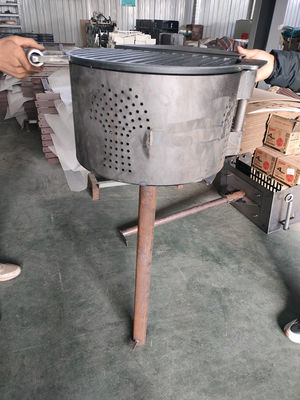 Rotating Wash Tub Style Barbecue Grill For Outdoor Fireplace Equipment supplier