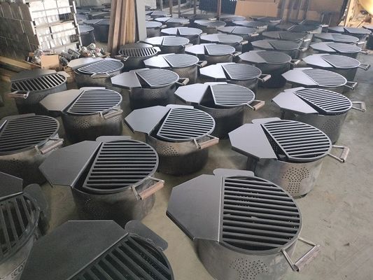 Rotating Wash Tub Style Barbecue Grill For Outdoor Fireplace Equipment supplier