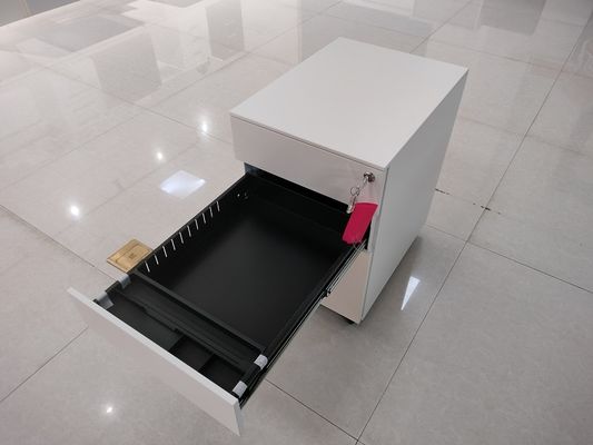 2 Drawers 1 Box Steel File Cabinet Mobile Pedestal With folding Lock supplier