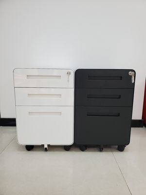New Design Roundness Edge 3 Drawer Mobile Pedestal Cabinet Furniture supplier
