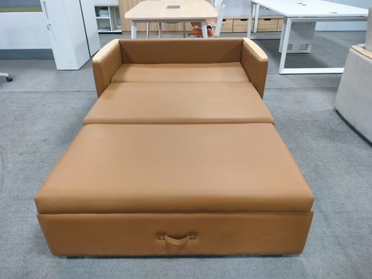 High Quality Multifunctional Hospital Use Folding Sofa Bed Reclining Seat Brown Color supplier