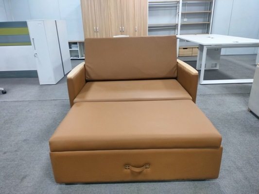 High Quality Multifunctional Hospital Use Folding Sofa Bed Reclining Seat Brown Color supplier