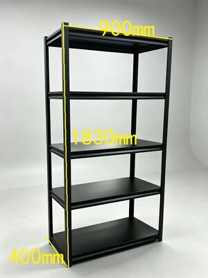 Black Color 5-Tier Spacious Storage With Adjustable Shelf Heights supplier