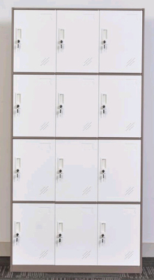 Staff employee use white grey color steel locker with lock supplier