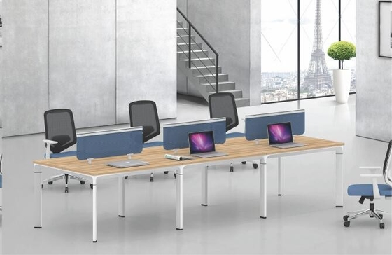 Modular design  30x80mm steel tube 6  person staff workstation desk office furniture supplier