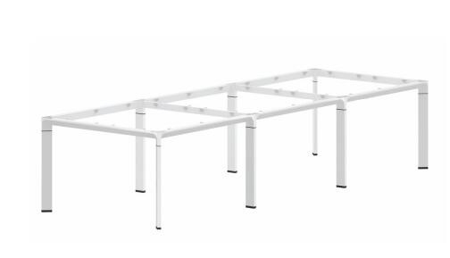 Modular design  30x80mm steel tube 6  person staff workstation desk office furniture supplier