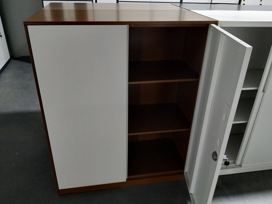 KD swing door storage file cabinet office furniture white color H1200XW900XD400mm supplier