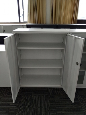 KD swing door storage file cabinet office furniture white color H1200XW900XD400mm supplier