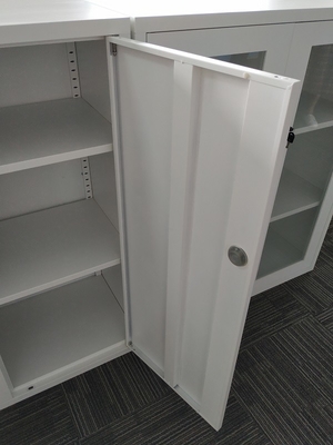 KD swing door storage file cabinet office furniture white color H1200XW900XD400mm supplier