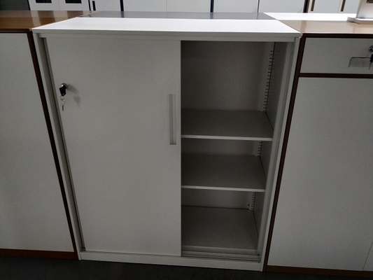 Sliding steel door A4 F4 letter legal  file storage cabinet gray/brown color available supplier