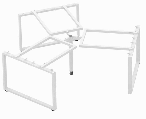 Full set modular 3 person office desk for work space workstation 3060 steel tube supplier