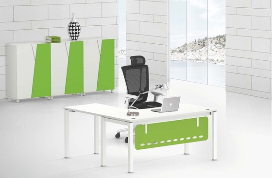 Modern manager Melamine single one Person Workstations Office Desk 50x50 steel tube supplier