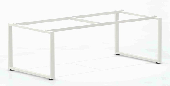 Metal Melamine Office Meeting Table conference room furniture 30x60 steel leg supplier