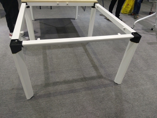 Simple easy to assembly 4 person office  furniture table module design L2400XW1200mm supplier