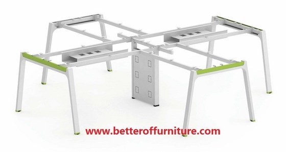 Full set A3060 steel tube 4 person office table furniture 2-2 face to face to site divider space supplier