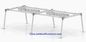 Modern Modular Office Workstation Table 4 Person Dividers Office Cubicle white color supplier