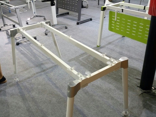 Full set T shape 2 person office workstation wooden top and steel leg combination supplier