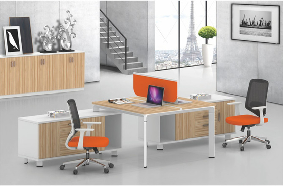 Modular Office Workstation Table 2 Person Dividers Office Cubicle 1200/1400/1600mm supplier